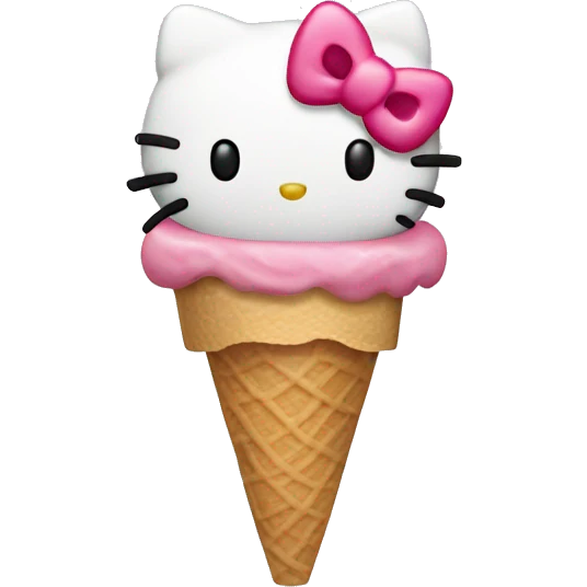 Hello kitty ice cream  emoji