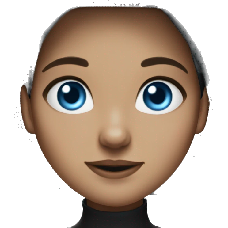 Witch brunette blue eyes emoji