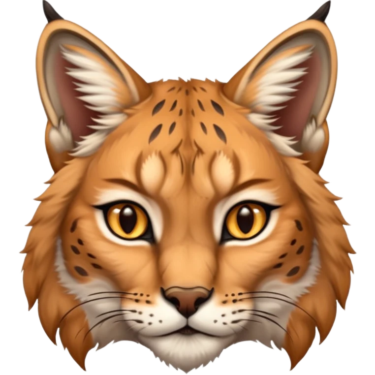 A high-resolution photo-realistic digital illustration of a majestic lynx, chest upward A high-resolution, photo-realistic digital illustration of a majestic young Eurasian lynx, shown from the shoulder upwards with lyx markings emoji