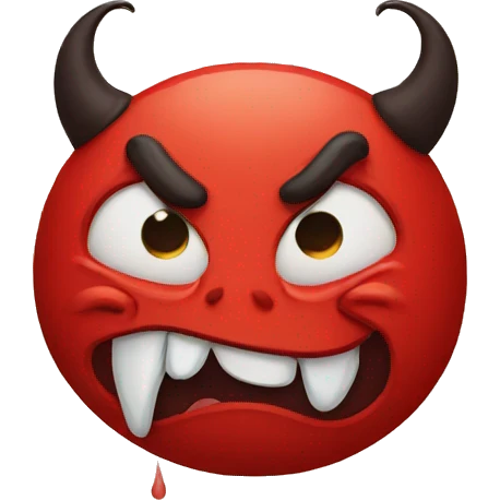 sad devil emoji