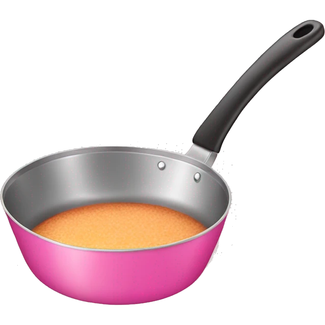 Pink frying pan emoji