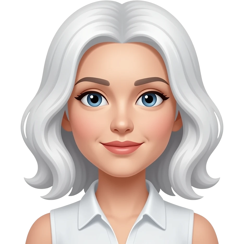 Her hairs must be white emoji