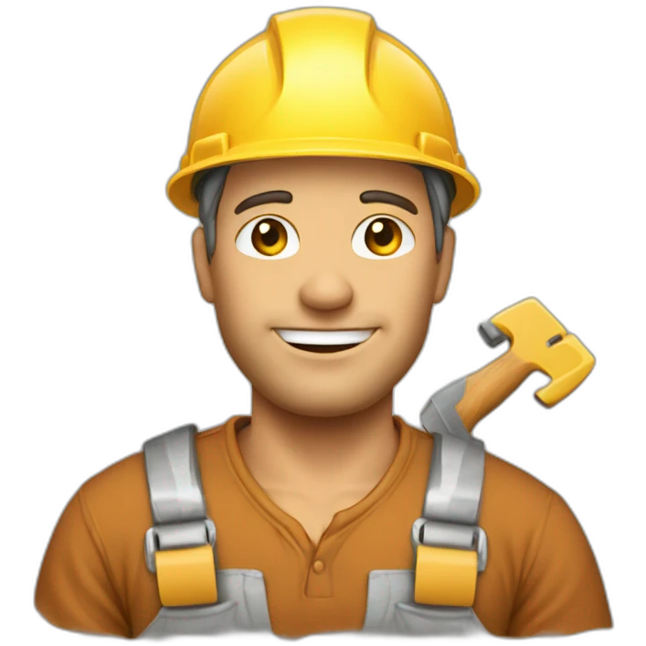 Handwerker mit strom emoji