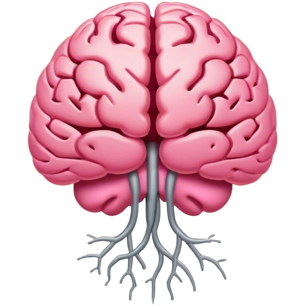 A ** pink human brain** with a energy energy beam of light thought around it s... radiating loving thoughts while it rewires itself hearts  emoji