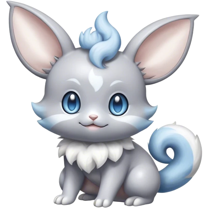 Shiny Minccino-Espurr-Cinccino-creature-hybrid emoji