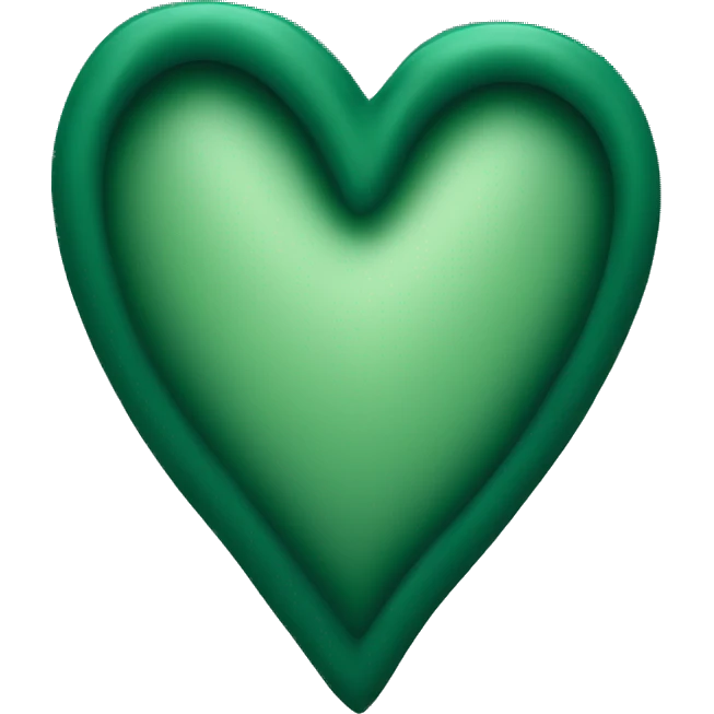 dark green heart emoji