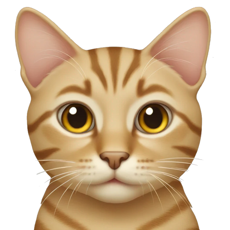 beige tabby cat emoji