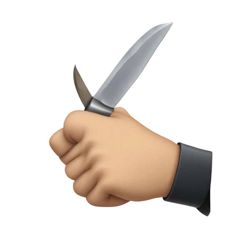 Holding knife emoji emoji