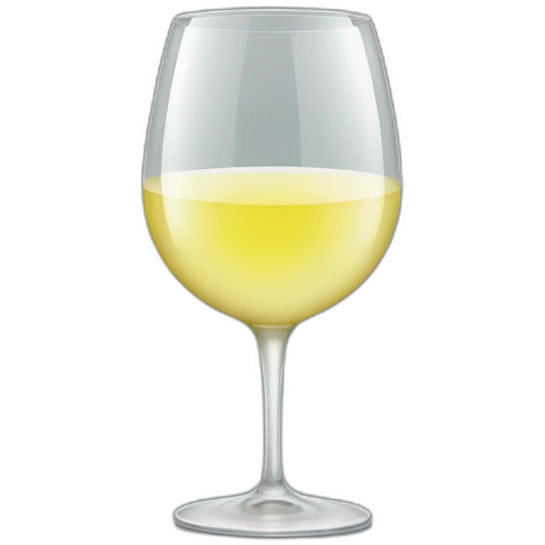 Chardonnay glass emoji