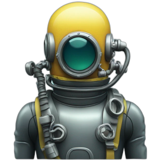 deep sea diver rubber diving-suit emoji