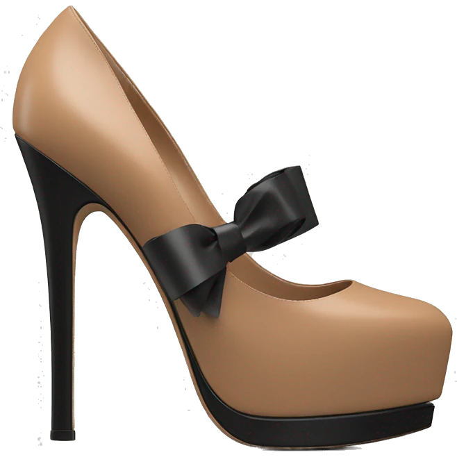 VALENTINO Tan-go PLATFORM PUMP black emoji