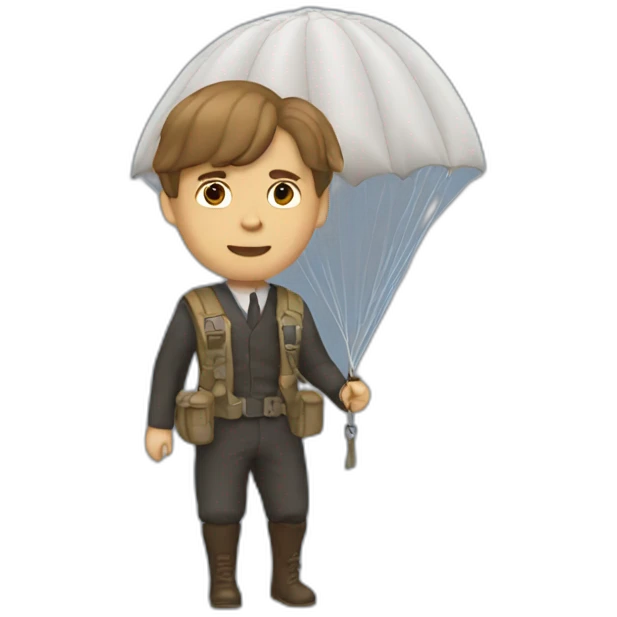 Jack Dawson with a parachute emoji