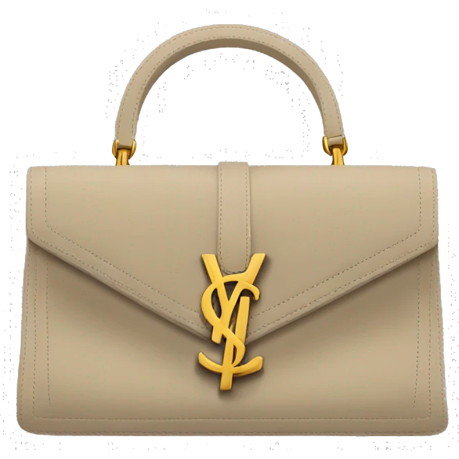YSL suede purse emoji
