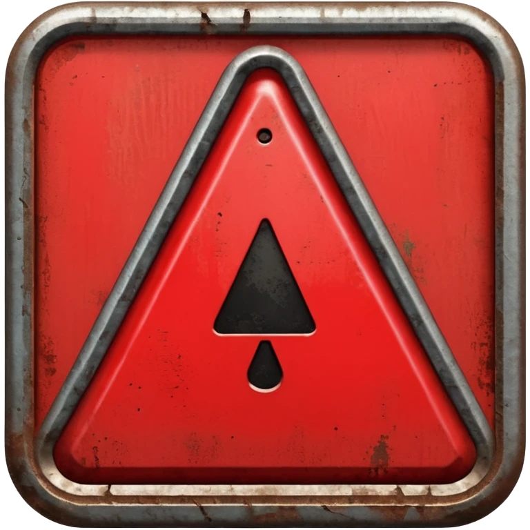 Make a red danger sign emoji