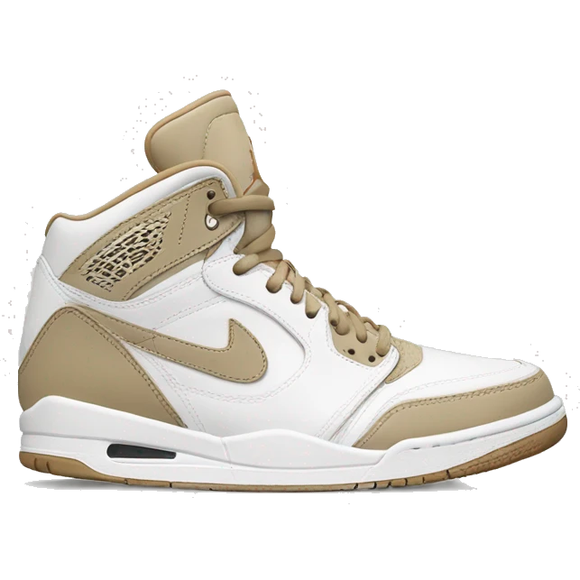 White and beige Jordan’s  emoji