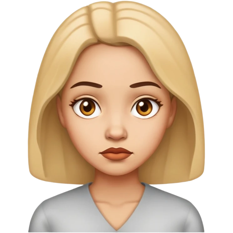 Woman suspicious  emoji