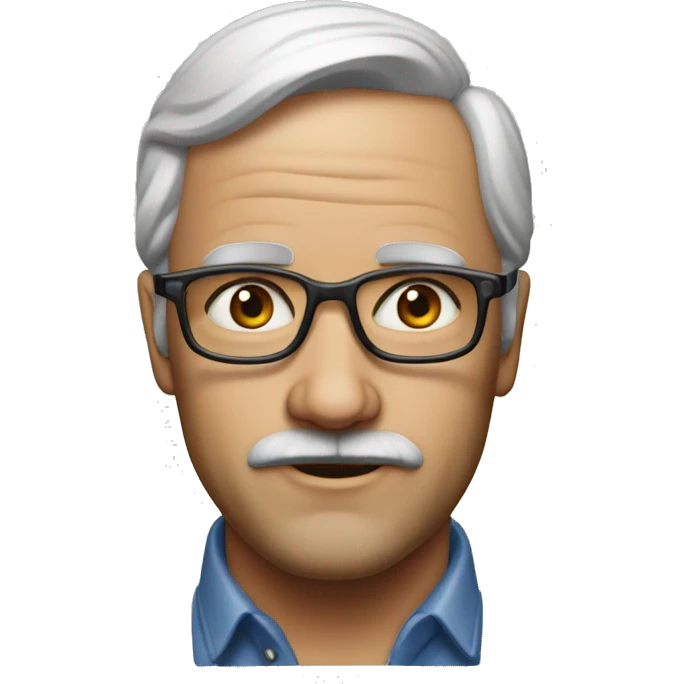 engenier 1970 photorealistic serious no glasses emoji