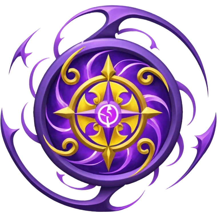 Wiz 101 casting sigil purple and yellow inspired storm magic  emoji