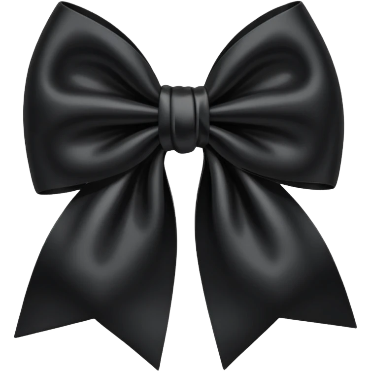Black bow emoji emoji