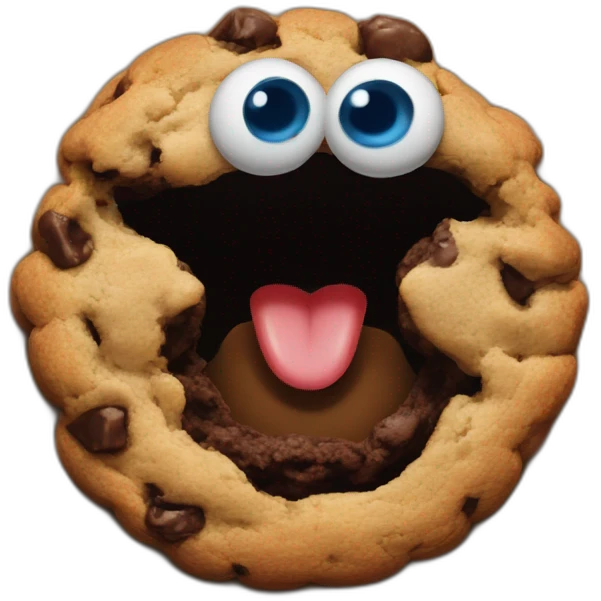 Colombian born Cookie monster emoji