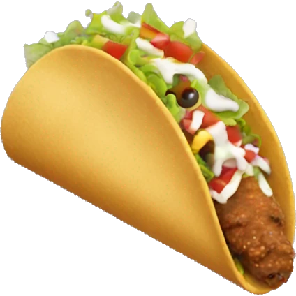 Tacobell taco emoji