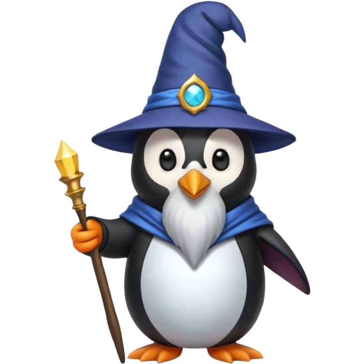 Penguin Wizard emoji