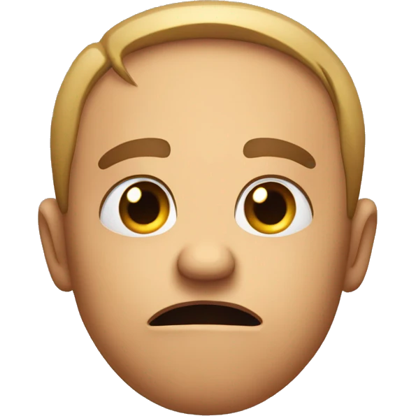 Crippling anxiety expressed as a small face emoji  emoji