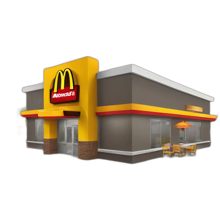 McDonalds restaurant  emoji