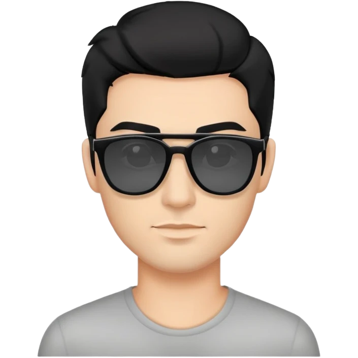 Man with sunglasses,  Black hair with grey in it Handsome man  emoji