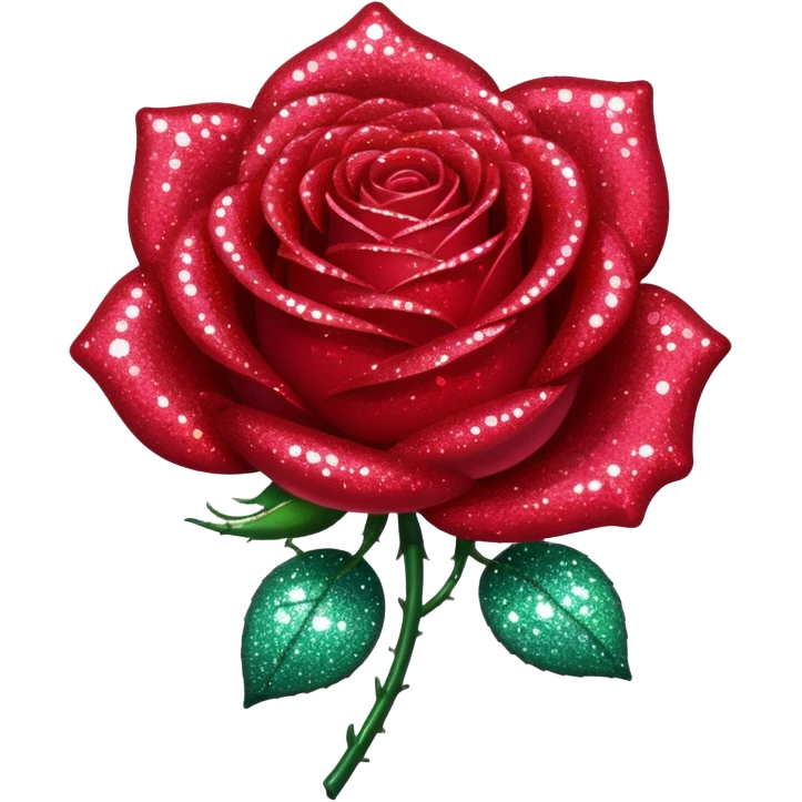 glitter rose emoji