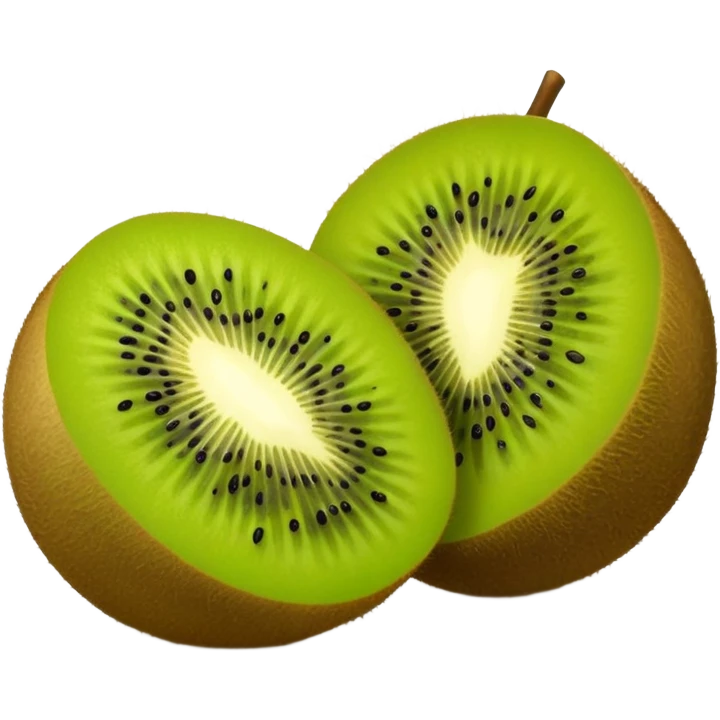 Kiwi fruit cut in half emoji