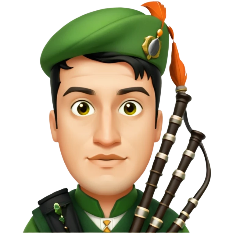 Green Bagpiper emoji