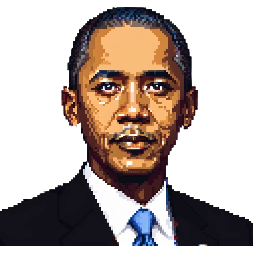 portrait of Barack Obama emoji