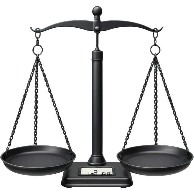 Hanging Balance Scale black emoji