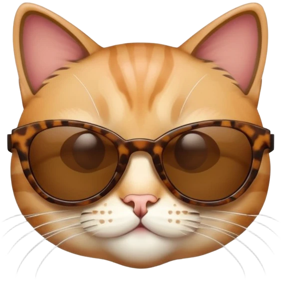 Cat with sunglasses emoji