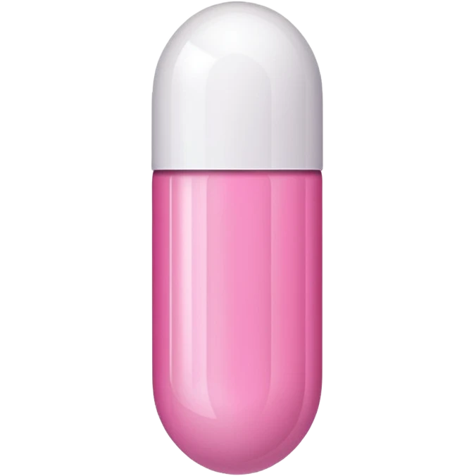 pink and white capsule emoji