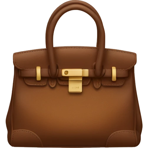 brown birkin bag emoji