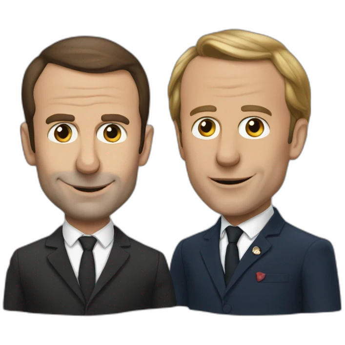 Macron et zemour  emoji