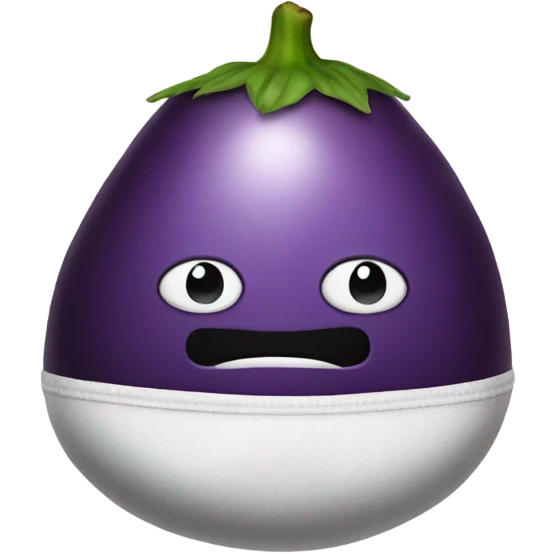 Eggplant in underwear emoji
