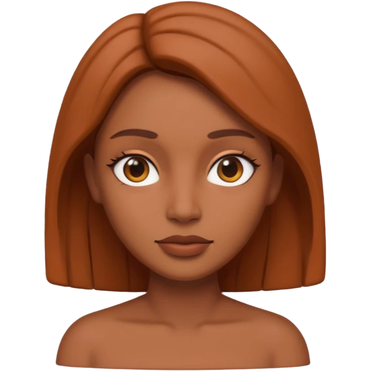 Clay female face emoji