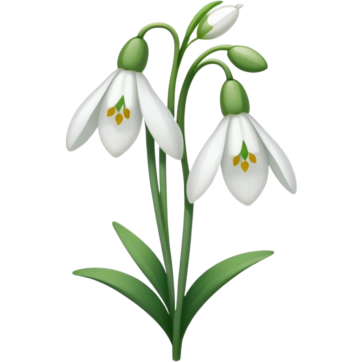 snowdrop flower emoji
