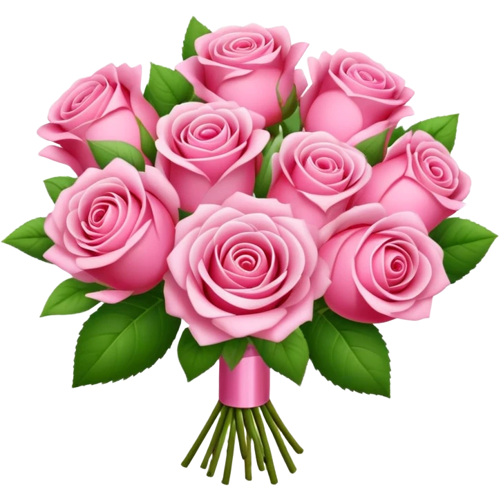 Rosé bouquet  emoji