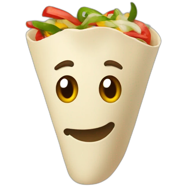 upright fajita emoji