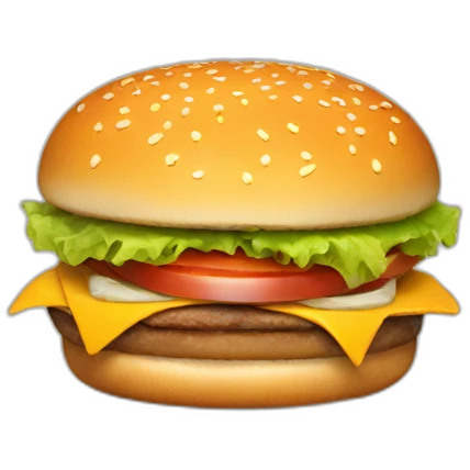 Happy burger emoji