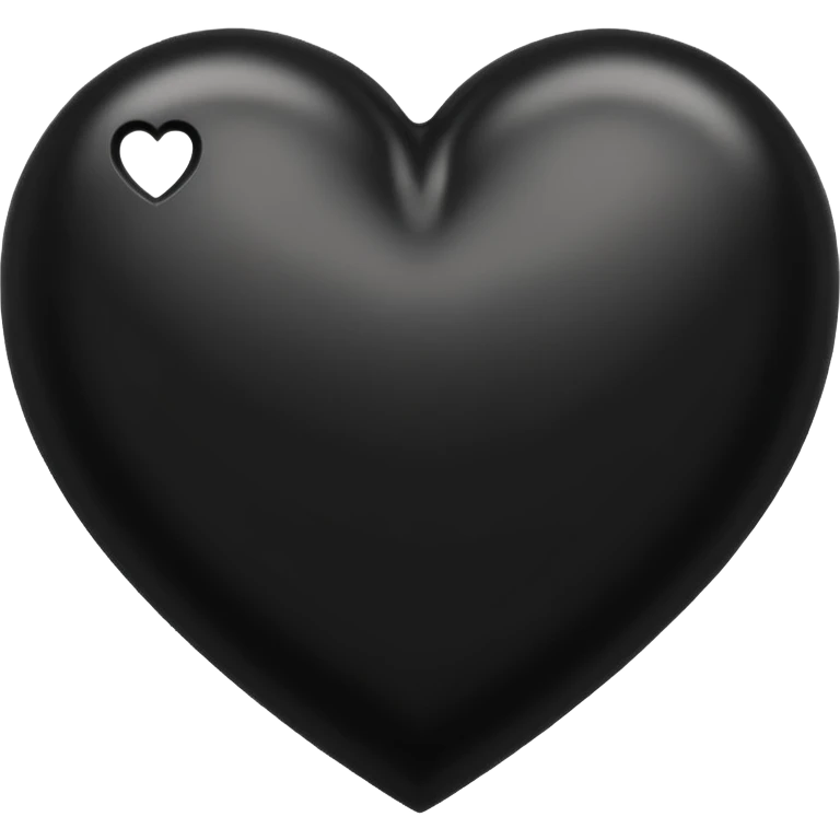 Ebony color heart emoji