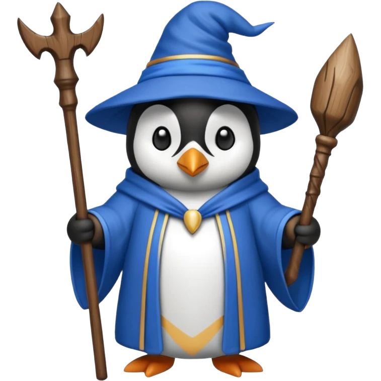 Penguin Wizard emoji