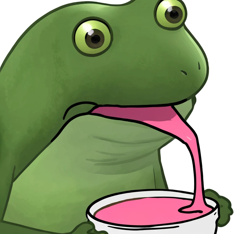  eating pink slop emoji