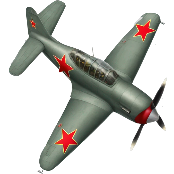 Soviet Yak-3 fighter plane emoji