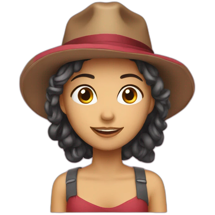 Tatu de chapéu emoji