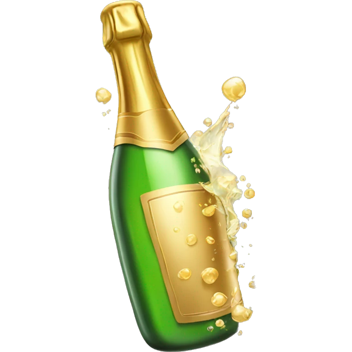Popping champagne bottle  emoji